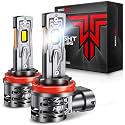 Torchbeam T5A H11 LED Fog Light Bulb, 110000LM 15X Ultra-Bright with 25000RPM Fan, 6500K Cool White, 1:1 Size No Adapter Required, Plug &amp; Play, 360° Adjustable, 100000+HRS Lifespan, IP68, Pack of 2