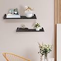 Torche, Wall Shelf | Wall Mount Float Shelf | Wall Mounted Shelf Kitchen| Wall Mount Floating Shelf for Living Room (Marvel- Granite Black)