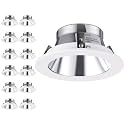 TORCHSTAR 12-Pack 4 Inch Recessed Light Trim, Aluminum Reflector
