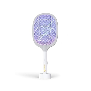 toreto mosquito killer racket bat  2 in 1 auto mode  uv light  mosquito swatterzapper  swift kill  electric insect killer bat  1800mah rechargeable powerful battery made in india