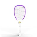 Toreto Rechargeable Mosquito Racket Bat with LED Light | Mosquito Swatter | Powerful Battery | Long Battery Life | Made in India with 6 Month Warranty (Purple)