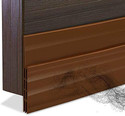 TORIVO Heavy-duty rubber door seal Floor Mounted Door Stopper (Brown)