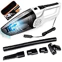 TORIYOX Car Vacuum Cleaner Portable &amp; Corded High Power for Car Cleaning Car Accessories, DC 12V, 120W 5.5 KPA, Vacuum Cleaner Wet and Dry Car Vacuum Cleaner Multipurpose. (AYS_White)