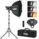 Torjim 100W Softbox Lighting Kit with 24" Quick-Release Softbox and Grid