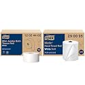 Tork Mini Jumbo Toilet Paper Roll White T2, Advanced (2-Ply) and Tork Matic Soft Hand Towel Roll, White, Advanced (1-Ply)