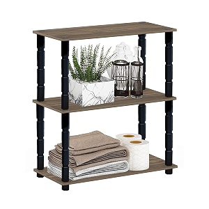 diy turn-n-tube 3 tier rectangle standing multipurpose wall shelf for living room bed room home office display rack  multipurpose storage shelves and display organizer with utility storage for home decor rectangle 3 tier h- 738cm  w- 60cm  d- 295cm