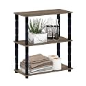 DIY Turn-N-Tube 3 Tier Rectangle Standing Multipurpose Wall Shelf For Living Room, Bed Room, Home, Office, Display Rack | Multipurpose Storage Shelves and Display Organizer with Utility Storage for Home Decor, Rectangle, 3 Ti