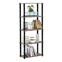 Turn-N-Tube 5 Tier DIY Standing Multipurpose Wall Shelf For Living Room, Bed Room, Home, Office, Display Rack | Multipurpose Storage Shelves and Display Organizer with Utility Storage for Home Decor | 5 Tier shelf (H- 142.8cm