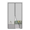 Magnetic Mosquito Net for Door | Fit Door Size 29.5 X 81 Inch, Actual Screen Size 31.5 X 83 Inch Self Sealing | Auto-Closing Insect Screen to Keep Mosquito Out - with Stay Open Feature, Black