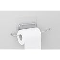TORO Adhesive Wall Mounted Rustproof Stainless Steel Toilet Paper Holder Self Adhesive/Toilet Paper Roll Holder/Tissue Paper Roll Holder for Bathroom (Silver, Pack 01)