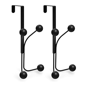 toro over the door hooks heavy duty organizer hooks for living room kitchen hanging clothes towels hats bags black 2 design - 5