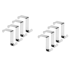 toro over the door hooks heavy duty organizer hooks for living room kitchen hanging clothes towels hats bags black 8 design - 3