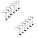 TORO Over The Door Hooks Heavy Duty Organizer Hooks for Living Room, Kitchen Hanging Clothes, Towels, Hats, Bags (Black) (12, Design - 3)