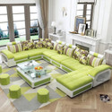 Torque Silvester U Shape 9 Seater Fabric