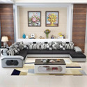 Torque Silvester U Shape 9 Seater Fabric