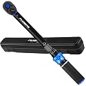 Torque Wrench 3/8 drive, 3/8 Inch Drive Click Torque Wrench Moto 5-50 FT.LB/6.8-67.8 Nm,Dual-Direction Adjustable 72 Tooth, Mechanic Wrenches Tools for Bike, Motorcycle and Car Repair
