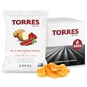 TORRES Selecta De La Vera Hot Smoked Paprika Gourmet Potato Chips - Small Batch Artisan Kettle Chips - 5.29 oz. (Pack of 6)