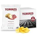 TORRES Selecta Iberian Ham Gourmet Potato Chips - Small Batch Artisan Kettle Chips - 4.41 oz. (Pack of 6)