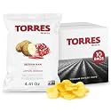 TORRES Iberian Ham Selecta Gourmet Potato Chips - Small Batch Artisan Kettle Chips - 4.41 oz. (Pack of 10)