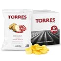 TORRES Selecta Iberian Ham Gourmet Potato Chips - Snack Size Small Batch Artisan Kettle Chips - 1.41 oz. (Pack of 12)