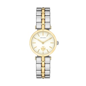 Tory Burch Womens Kira Gold Stainless Steel