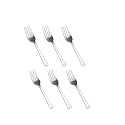 Tosaa Baby Fork Impress 16G-Pack of 6 for Home & Kitchen,Use for Lunch and Dinner with Dishes Like Noodles, Pasta, and More.