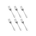 Tosaa Baby Fork Royal Plain 16G-Pack of 6 for Home & Kitchen,Use for Lunch and Dinner with Dishes Like Noodles, Pasta, and More.