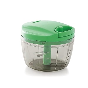 tosaa mini handy and compact chopper with 3 blades for effortlessly chopping vegetables and fruits for your kitchen anti slip silicone 375 mlpack of 1 color may vary