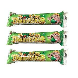 tosca jawbreaker candy sour- green apple flavour  hard bubble gum candy balls pack of 3