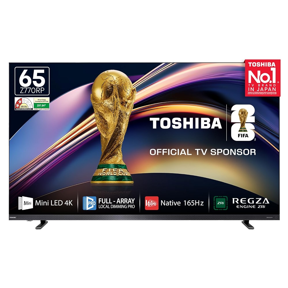 TOSHIBA 164 cm (65 Inches) 4K Ultra HD Smart Mini LED QLED TV