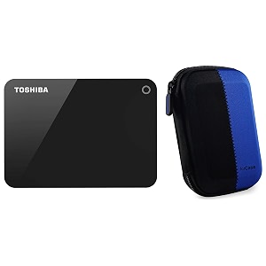 toshiba hdtc920ak3aa canvio advance 2tb usb30 external hard drive black with case