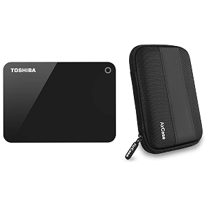 toshiba hdtc920ak3aa canvio advance 2tb usb30 external hard drive black with case