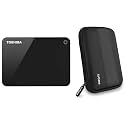 TOSHIBA HDTC920AK3AA Canvio Advance 2TB USB3.0 External Hard Drive (Black) with Case