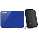 TOSHIBA HDTC920AL3AA Canvio Advacne 2TB USB3.0 External Hard Drive (Blue) with Case