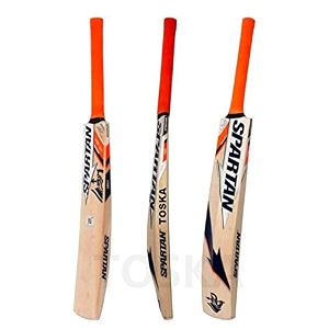 toska wood speartan multicolour full size poplar willow cricket bat for tennis ball