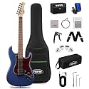 Tostar 39" HSS Electric Guitar Kit with Amp for Beginners-Matte Blue