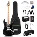 Tostar 39" HSS Electric Guitar Kit with Amp for Beginners-Sparkle Black