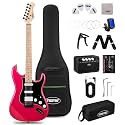 Tostar 39" HSS Electric Guitar Kit with Amp for Beginners-Sparkle Red