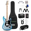 Tostar 39" HSS Electric Guitar Kit with Amp for Beginners-Sparkle Blue