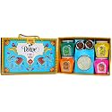 TOTA Divine Holi Gift Pack – 4 Flavours × 100g Herbal Gulal with 2 Mukwas and 1 Chandan Tika | Organic Holi Colours Powder | Gifts Hamper – Set of 4 Holi Gulal Jar + Mouth freshner + Chandan Tilak