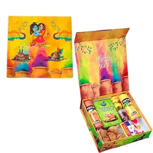 tota madhu gift pack  gulal color  thandai  jaljeera namkeen  chandan tika  holi gift pack  holi gift hamper  mouth freshner holi powder  non toxic herbal holi color pack of 1