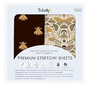 TotAha Premium Soft Bassinet Sheet for Boy