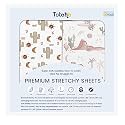 TotAha Premium Stretchy Cactus Bassinet Sheets for