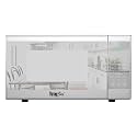 Total Chef 1.3 Cu Ft Microwave Oven – Compact Countertop Kitchen Appliance, Small Stainless Steel Microwave with Digital Touch, Pre-Set Functions, 12.8” Turntable, 1100 Watt