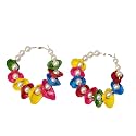 Total Fashion Silver Oxidized Jewellery Hoop Earrings for Women &amp; Girls