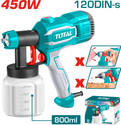 TOTAL TT3506 TT3506 HVLP Sprayer (Black, Grey, Multicolor, Red, White)