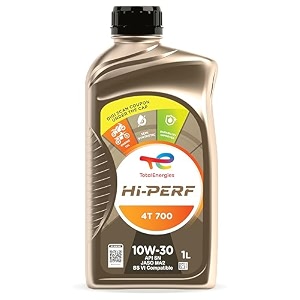 totalenergies-hi-perf 4t 700 10w-30  api sn jaso ma2  4-stroke semi synthetic engine oil for bikes- 1l