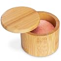Totally Bamboo Salt Cellar with Swivel Lid, Salt Container for Countertop