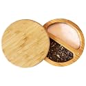 Totally Bamboo Salt Keeper Duet, 2-Compartment Salt and Pepper Container