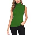 Totatuit Women Sleeveless Turtleneck Tops Sweater Vest Office Work Attire